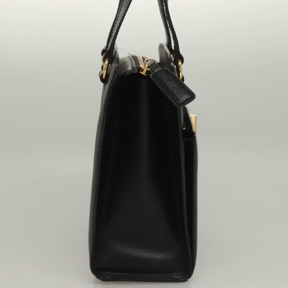CELINE Hand Bag Leather Black Gold - Picture 5 of 13